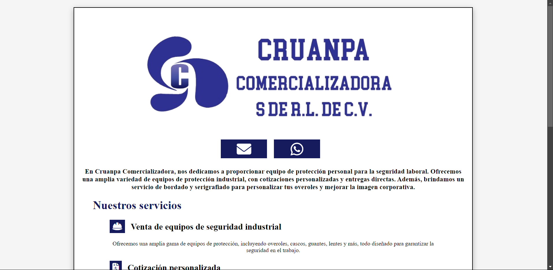 tarjeta de presentación