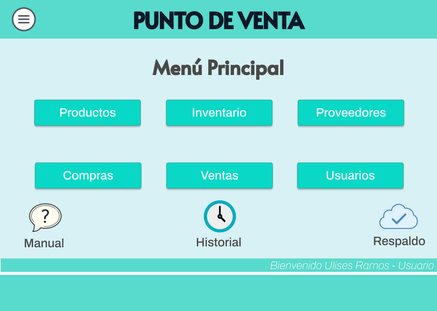 Menú principal