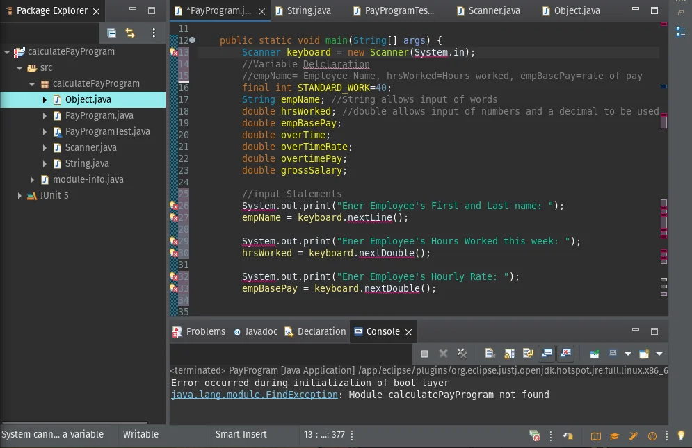 Java en eclipse